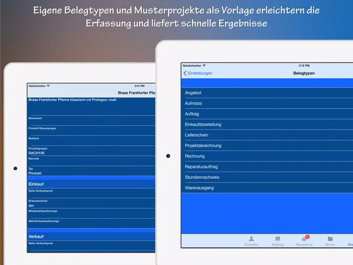 Tangkapan skrin HWA - Die Handwerker App PRO iPad 