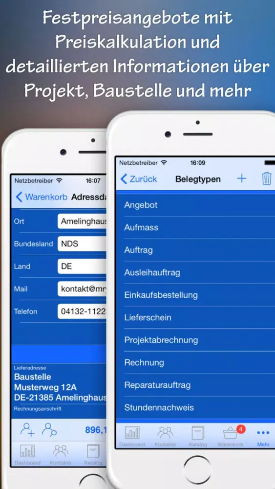 Tangkapan skrin HWA - Die Handwerker App PRO
