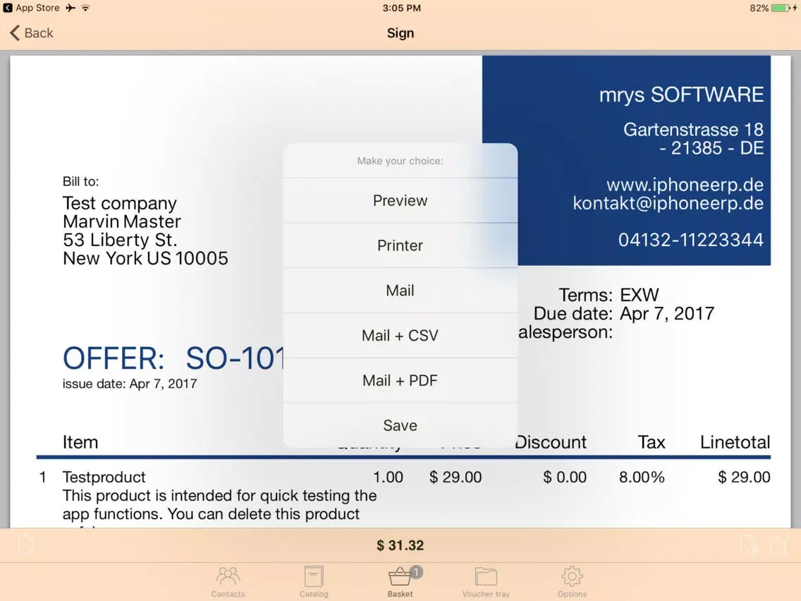 Sales Client Offer Maker iPad 应用截图