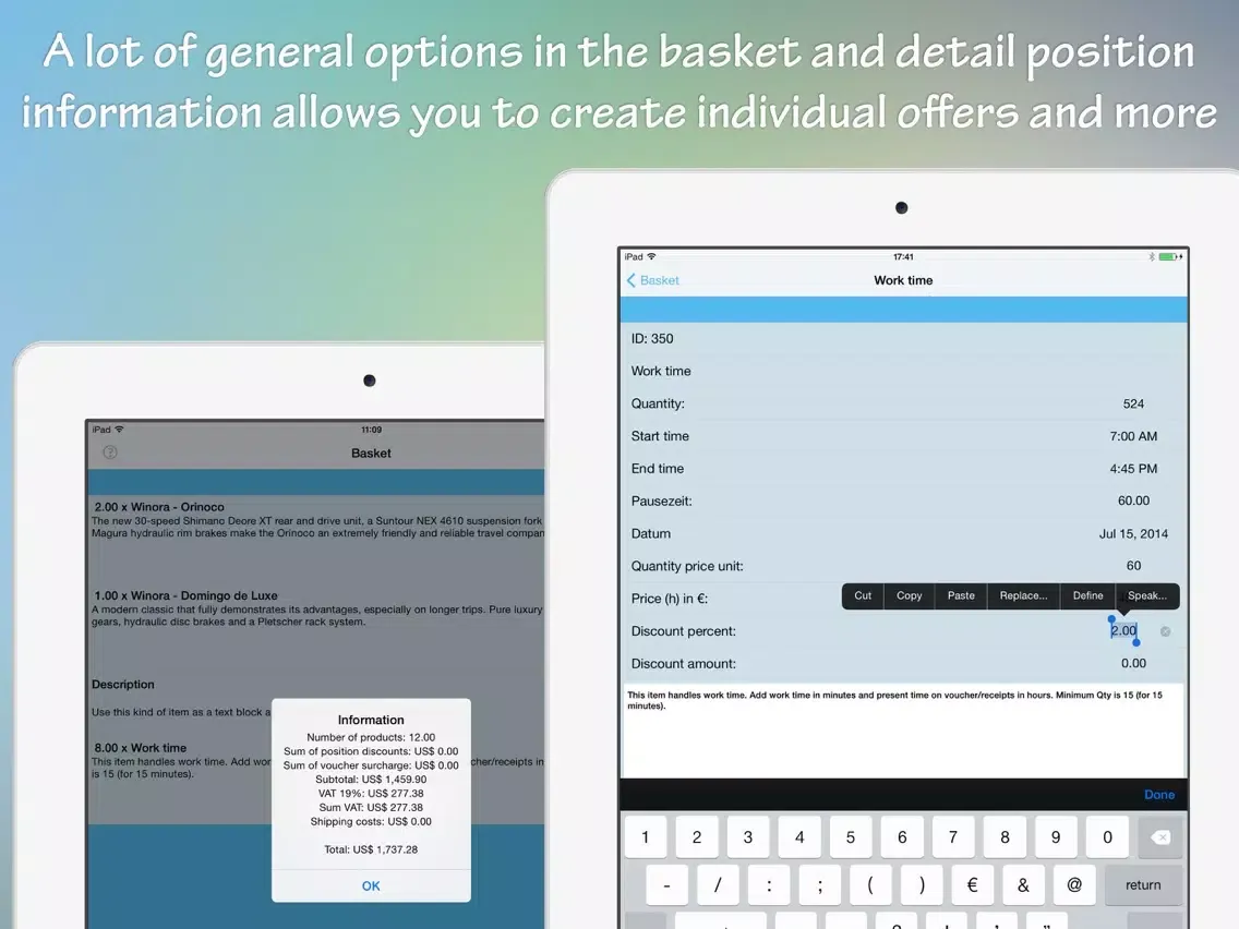 Скриншоты Sales Client FULL iPad 