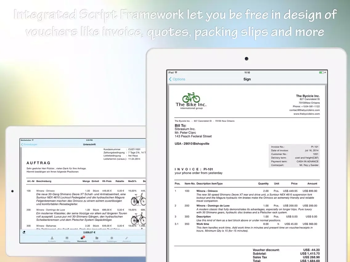 Скриншоты Sales Client FULL iPad 