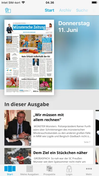 MZ ePaper -Münstersche Zeitung Screenshots