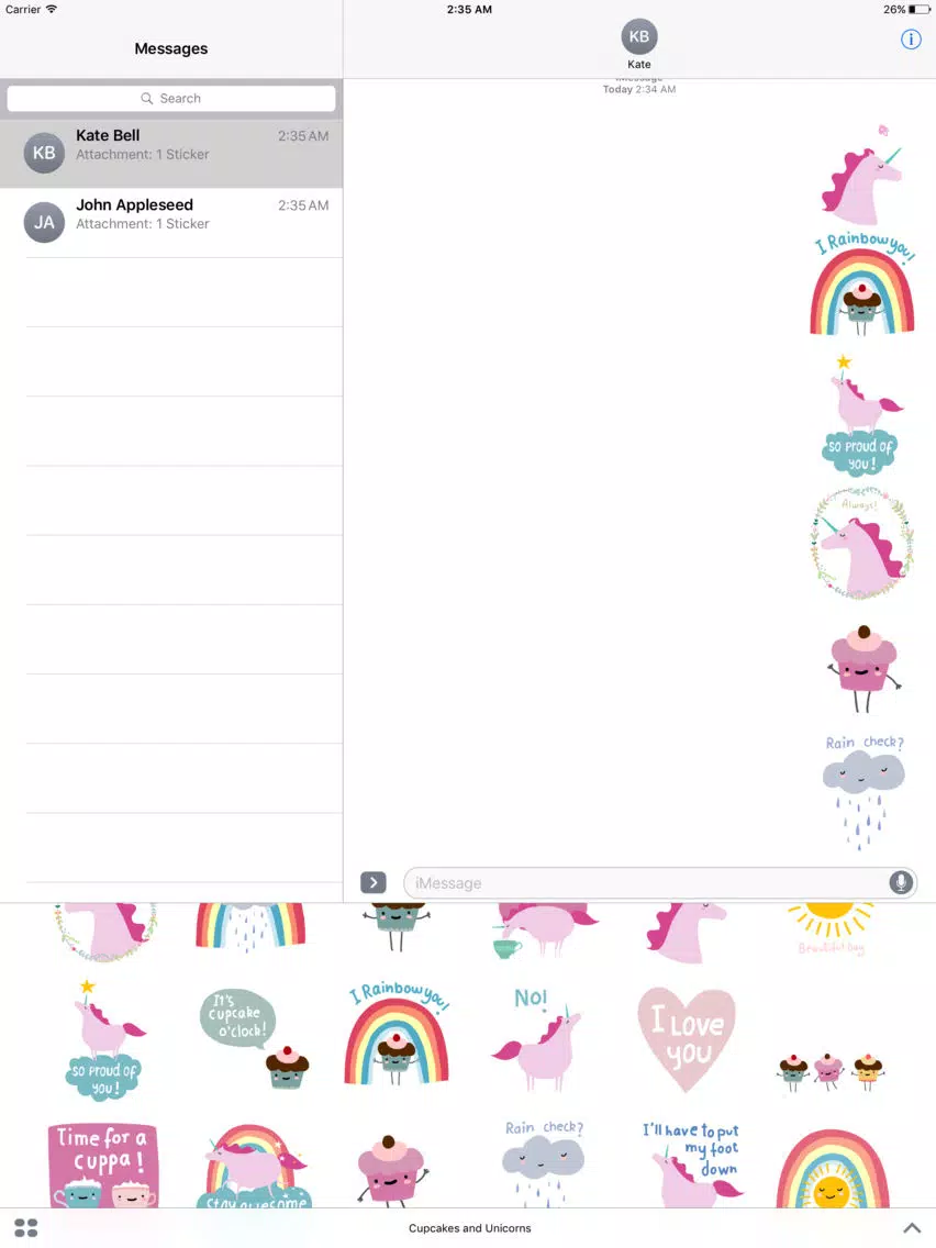 Screenshot di Cupcakes and Unicorns iPad 