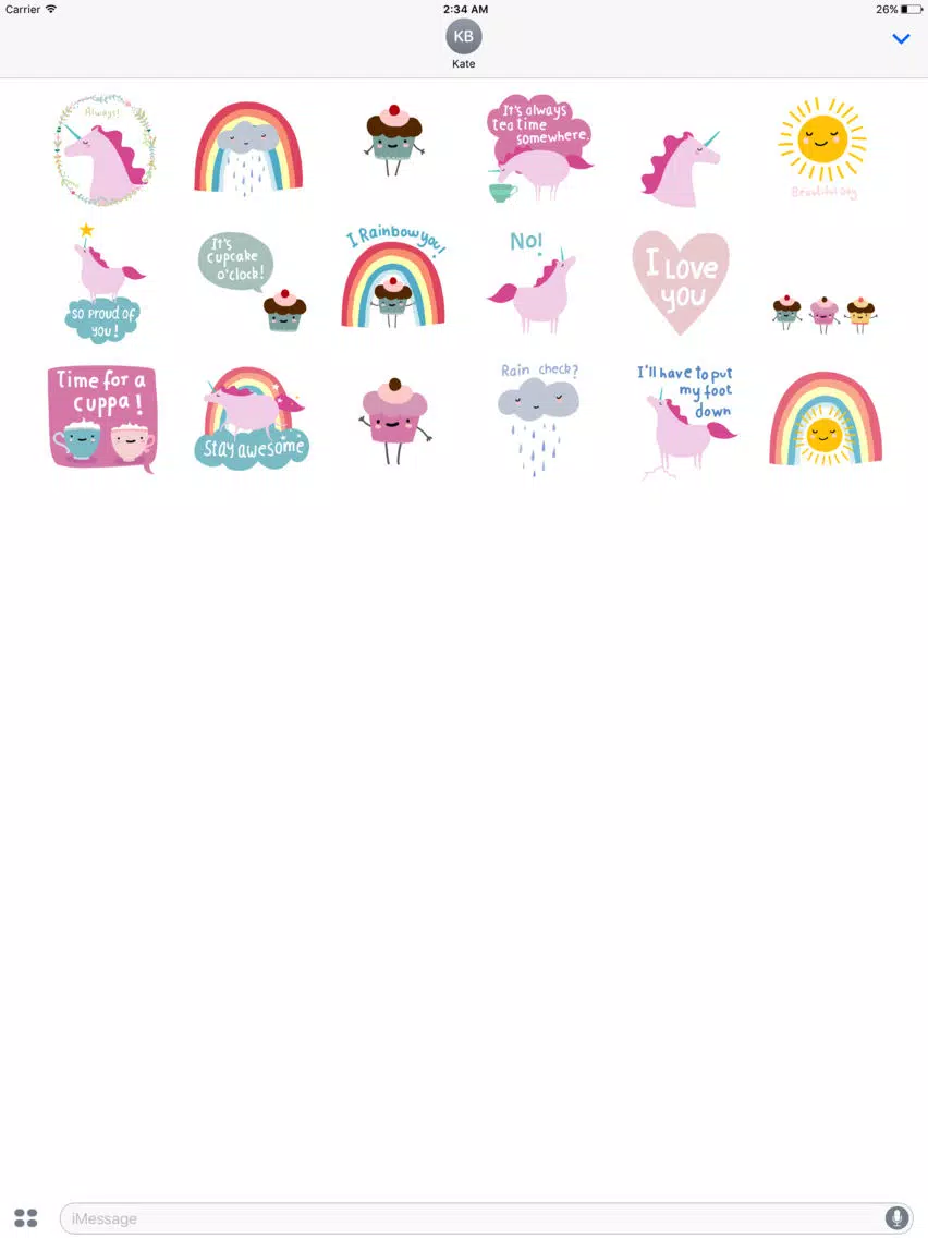 Screenshot di Cupcakes and Unicorns iPad 