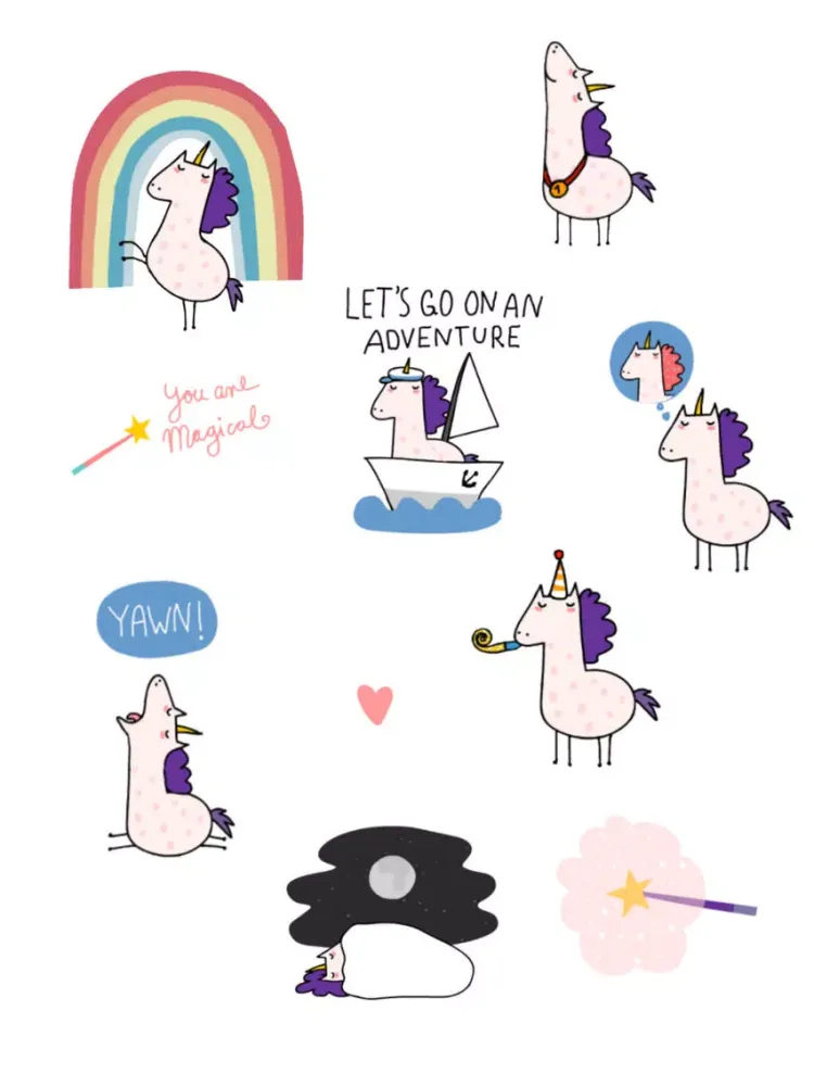 Tangkapan skrin Lucy Unicorn - Animated iPad 