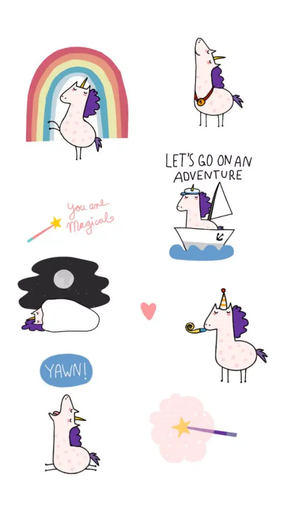 Tangkapan skrin Lucy Unicorn - Animated