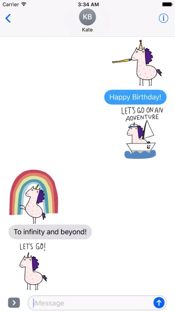 Tangkapan skrin Lucy Unicorn - Animated