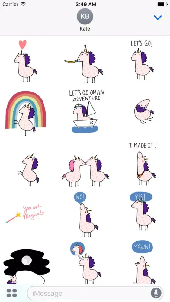Tangkapan skrin Lucy Unicorn - Animated