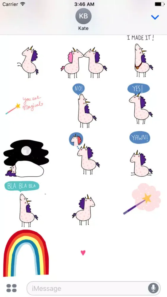 Tangkapan skrin Lucy Unicorn - Animated