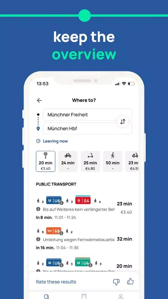 Captures d'écran de MVG0