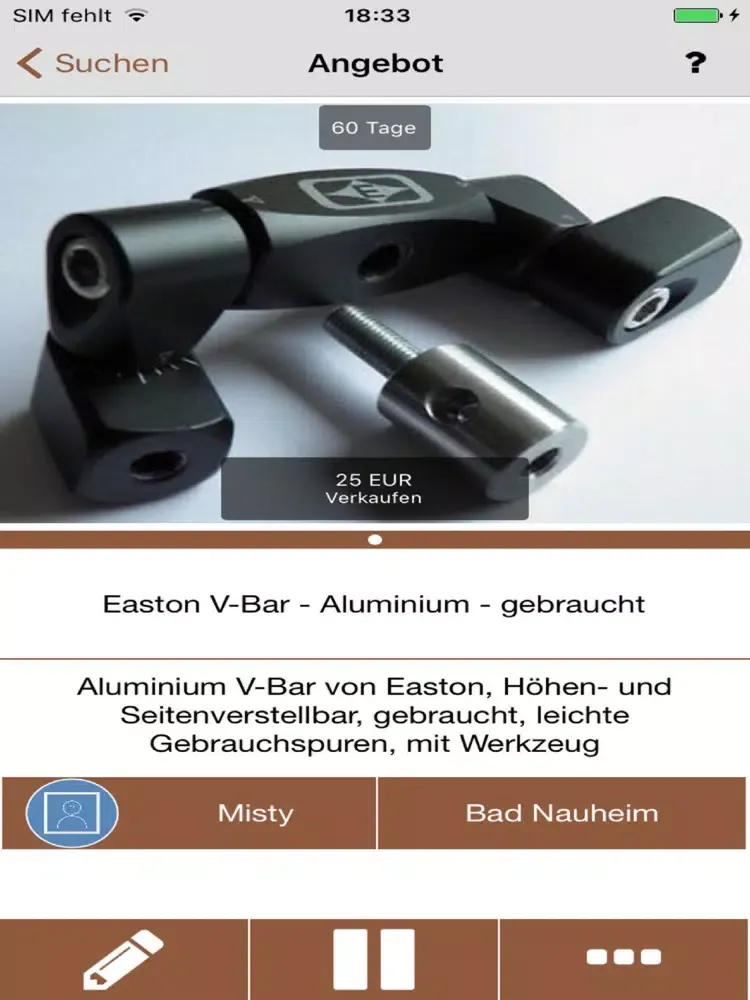 Zrzuty ekranu ARCHERY - Flohmarkt und Servic iPad 