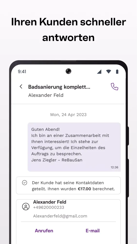MyHammer Auftragssuche سکرین شاٹس