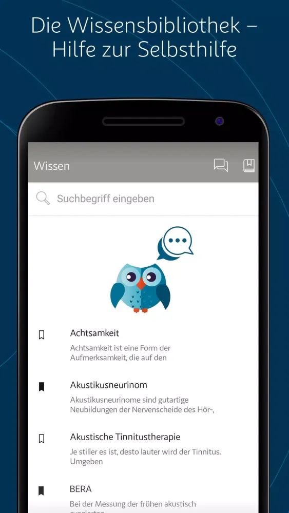 Kalmeda Tinnitus-App Screenshots