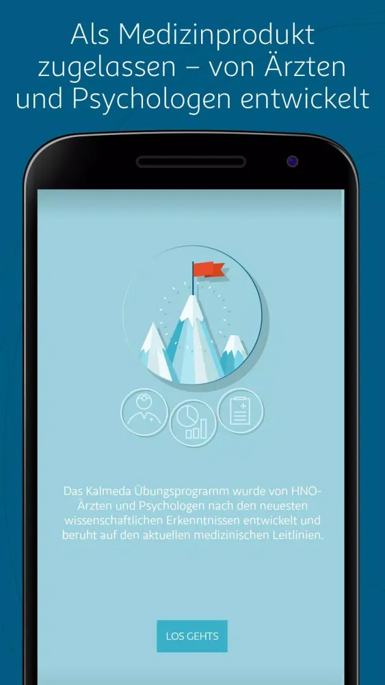 Kalmeda Tinnitus-App Screenshots