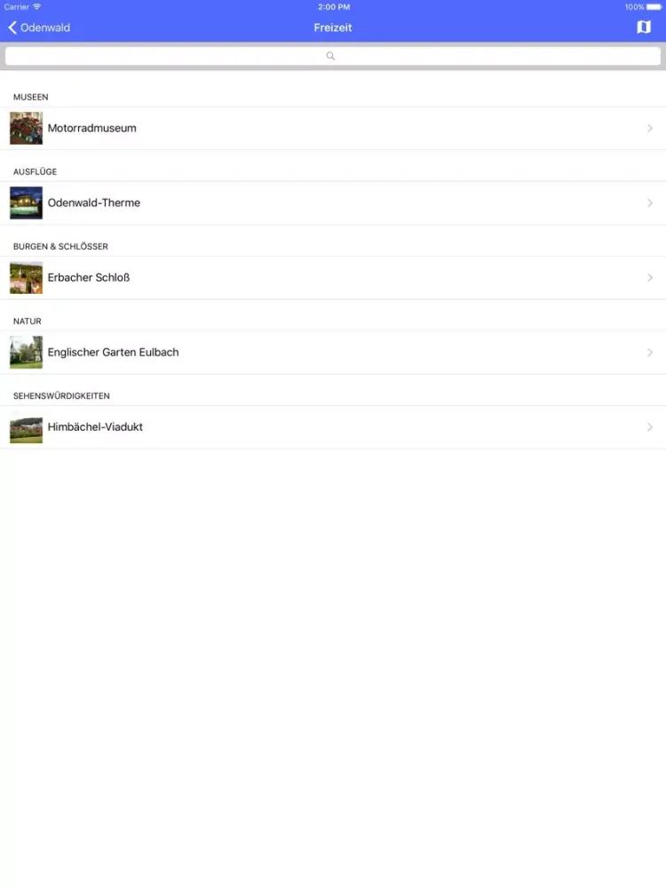 Odenwald iPad  Screenshots