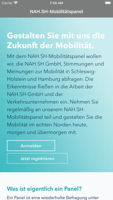 Capturas de pantalla de Das NAH.SH-Mobilitätspanel