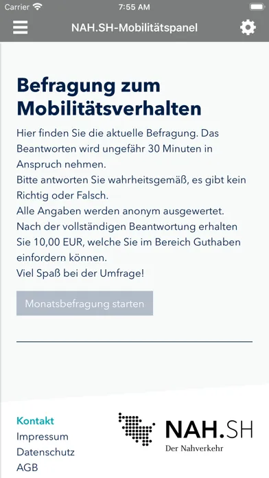 Capturas de pantalla de Das NAH.SH-Mobilitätspanel