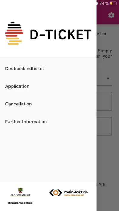 INSA D-Ticket Screenshots