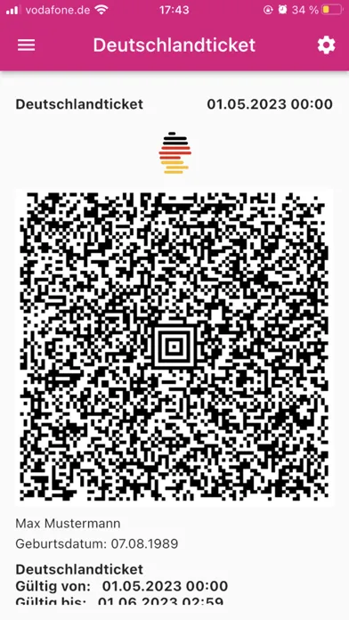 INSA D-Ticket Screenshots