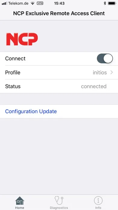 NCP Exclusive Remote Access Screenshots