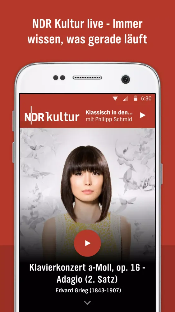 Tangkapan skrin NDR Kultur Radio