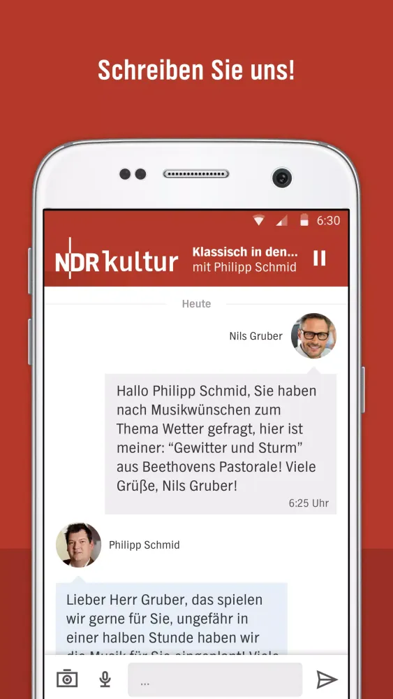 Tangkapan skrin NDR Kultur Radio