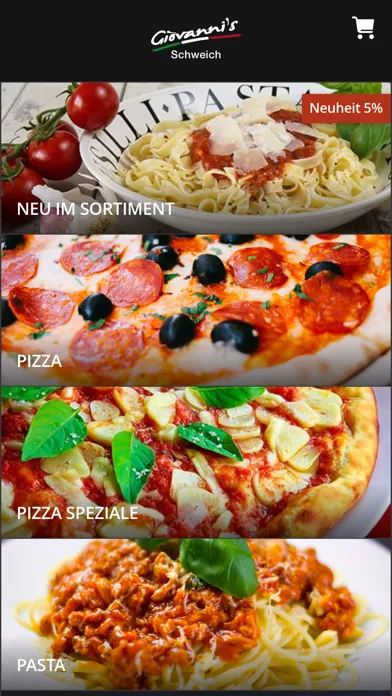 Capturas de tela do Giovannis Pizza Schweich