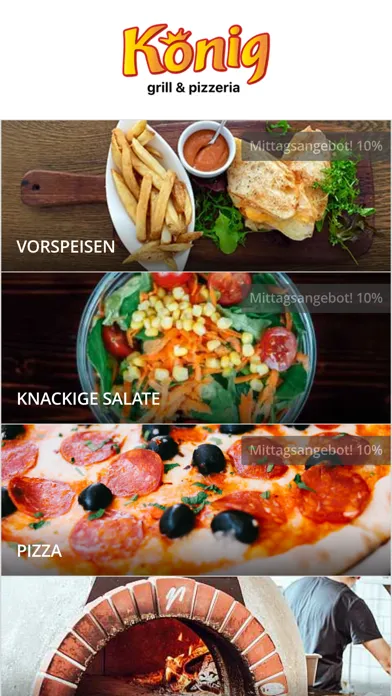 Ảnh chụp màn hình của König Pizzeria Düren