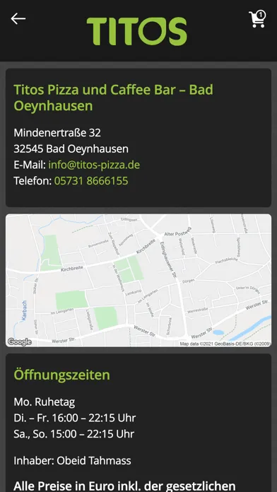 Titos Pizza Bad Oeynhausen स्क्रीनशॉट