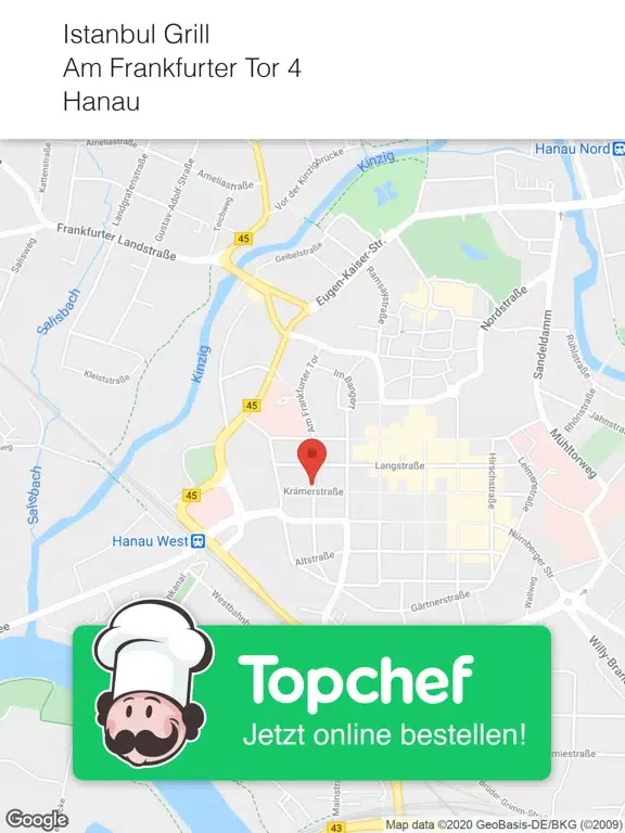 Tangkapan layar Istanbul Grill Hanau iPad 