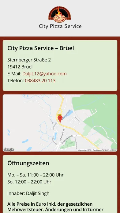 Скриншоты City Pizza Service in Brüel