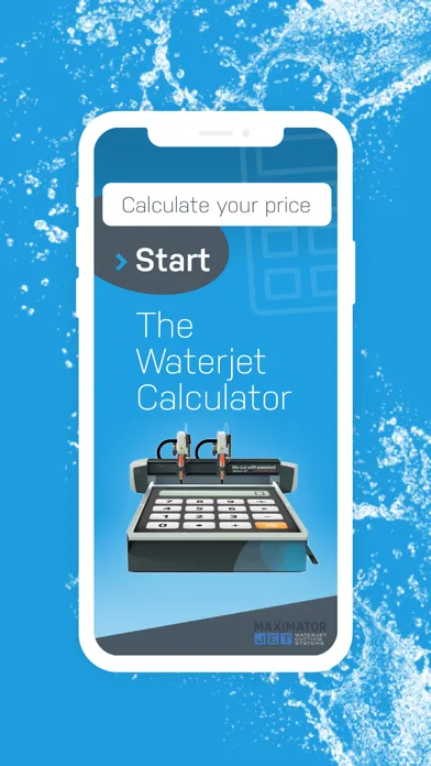 Waterjet-Calculator 스크린샷