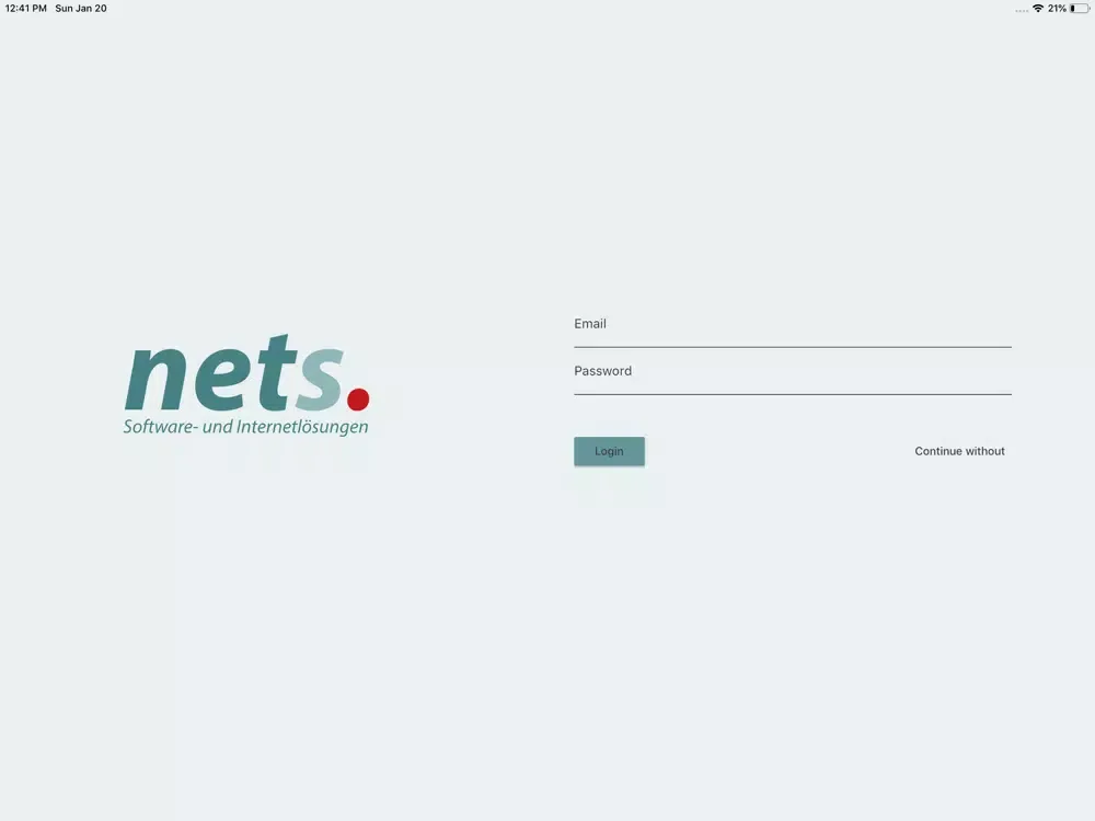 Capturas de pantalla de nets. FileCloud iPad 