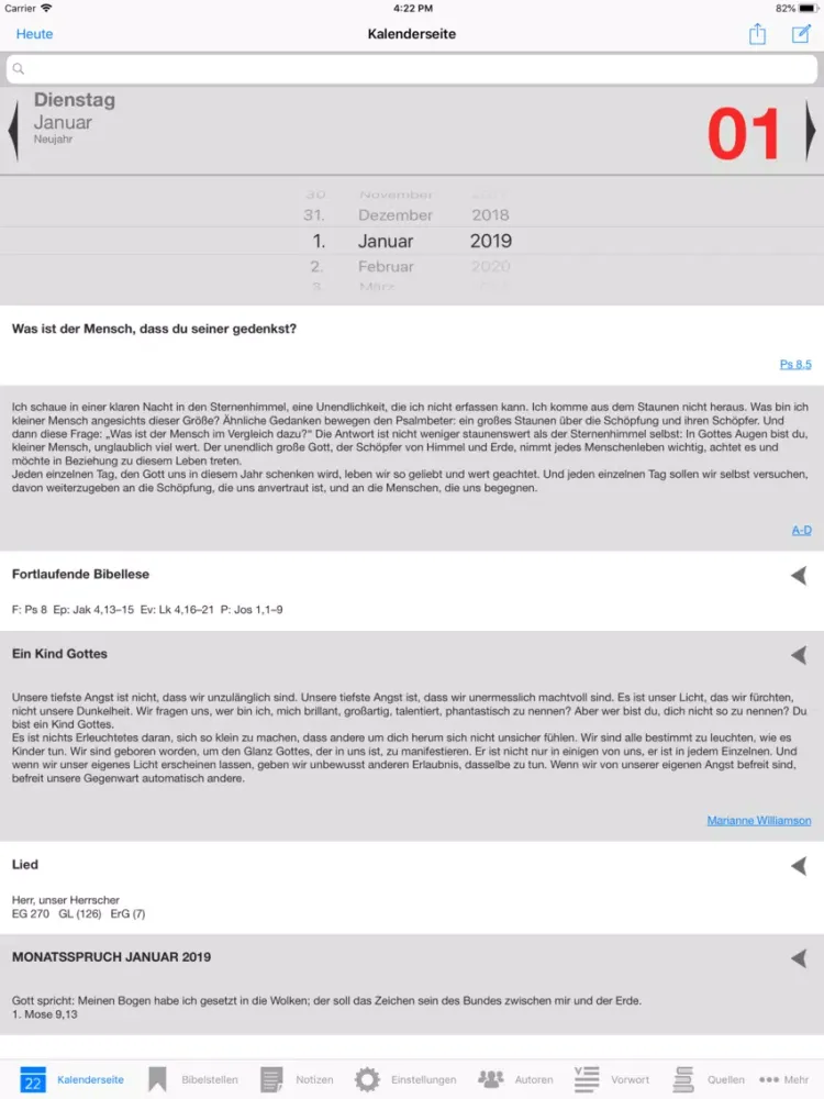 Neukirchener Kalender 2019 iPad  Ekran Görüntüleri