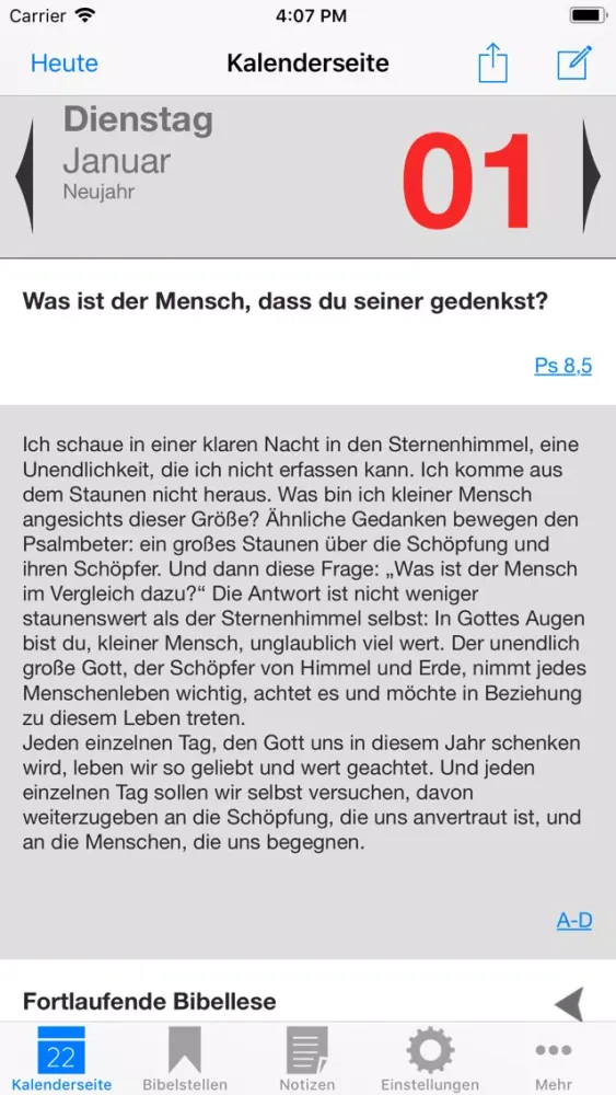 Neukirchener Kalender 2019 Ekran Görüntüleri