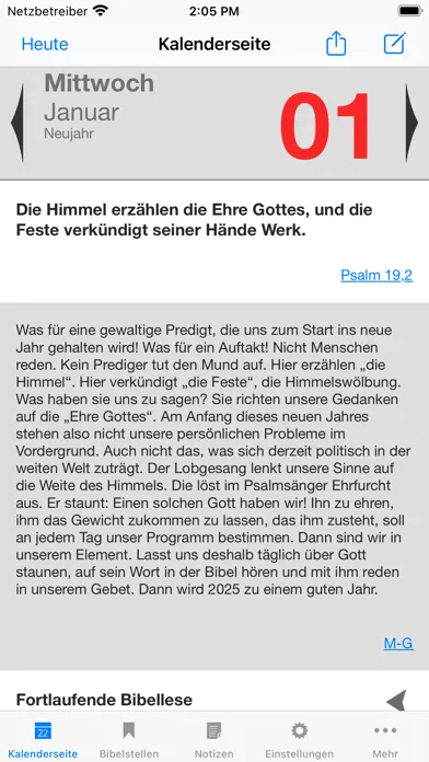 Neukirchener Kalender 2025 Screenshots