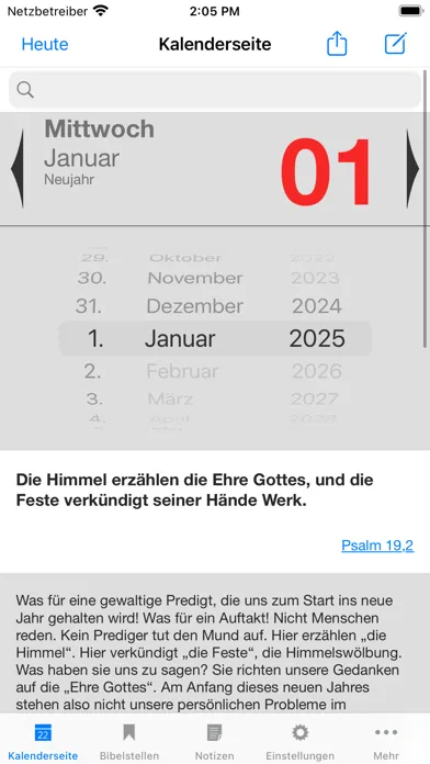 Neukirchener Kalender 2025 Screenshots