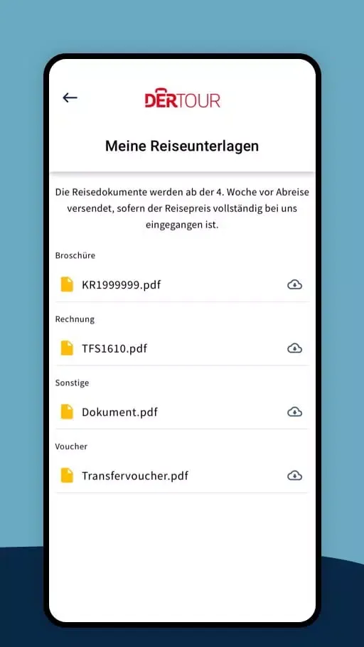 Capturas de pantalla de Mein DERTOUR