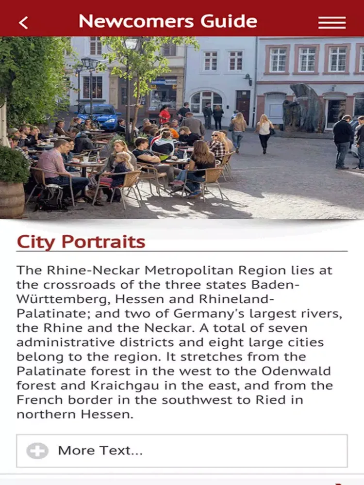 Скриншоты Newcomers Guide Rhine-Neckar Metropolitan Region iPad 