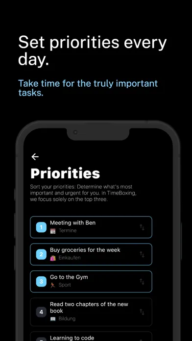 Ảnh chụp màn hình của TimeBoxing: Day Planner