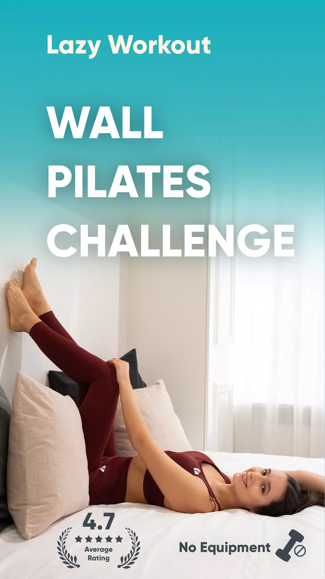 Wall Pilates Lazy Girl Workoutのアプリスクリーンショット1