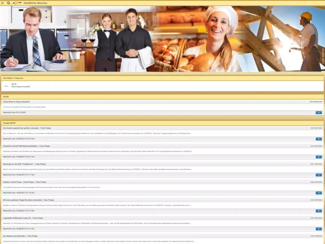 GlauchauApp iPad  Ekran Görüntüleri