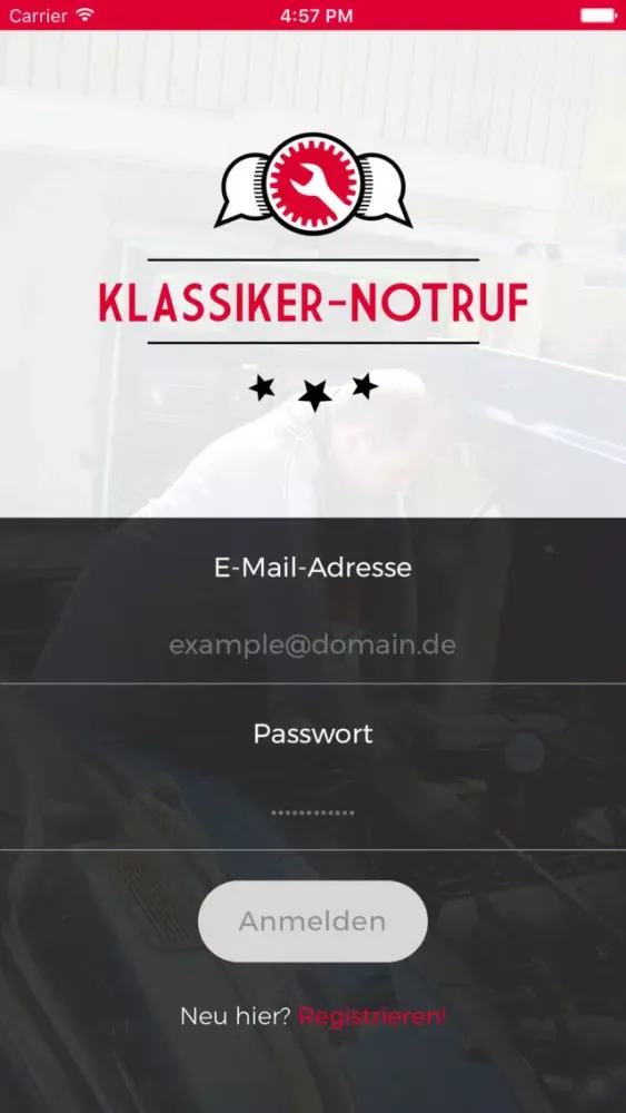 Zrzuty ekranu Klassiker-Notruf