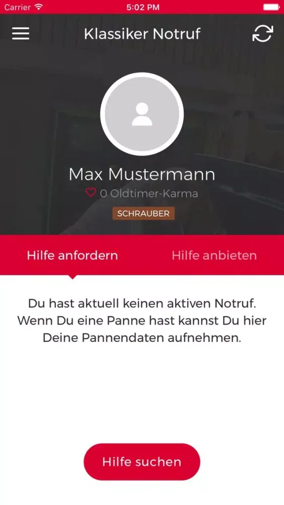 Zrzuty ekranu Klassiker-Notruf