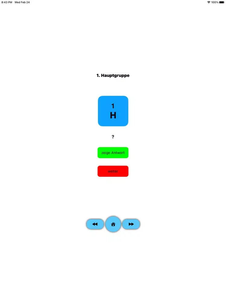 Capturas de pantalla de Chemie Quiz iPad 