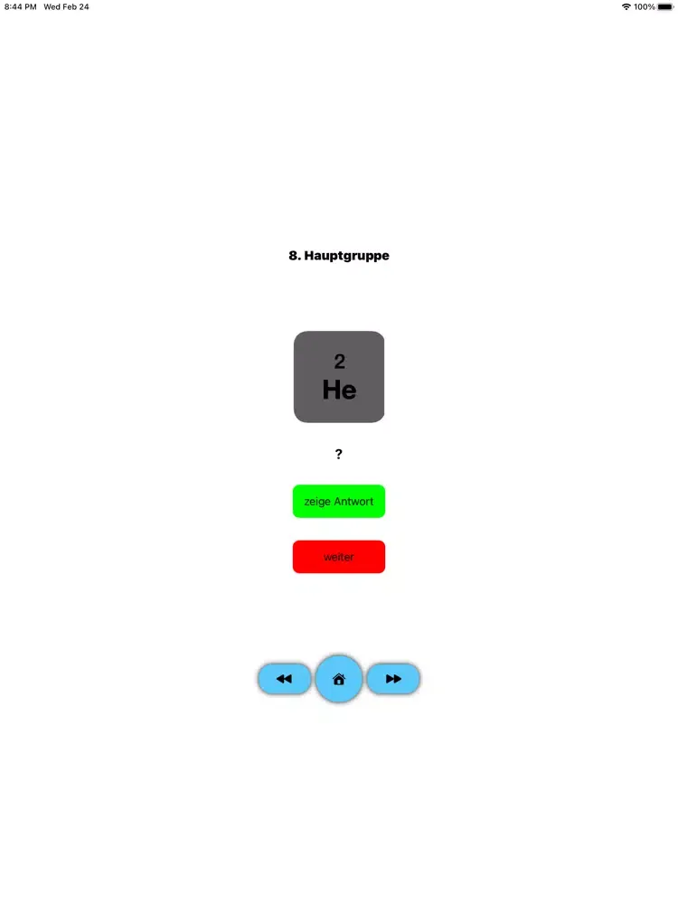 Capturas de pantalla de Chemie Quiz iPad 