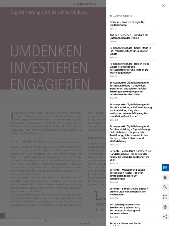 Wirtschaft Region Fulda iPad  Screenshots