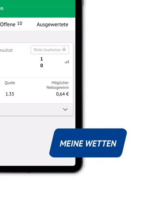 تصاویر ODDSET - Online Sportwetten iPad 