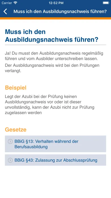 AzubiApp IHK Siegen Screenshots