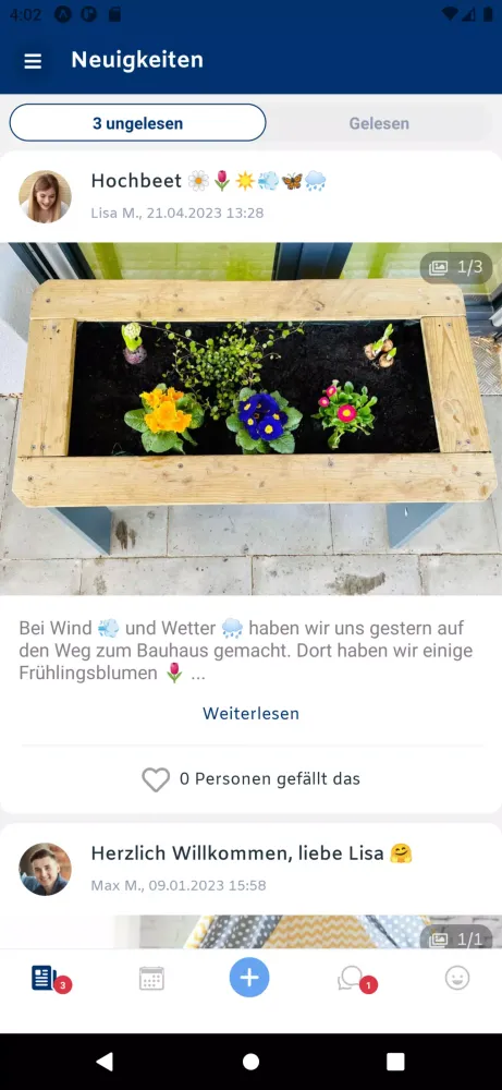 Kita Eltern-App Screenshots
